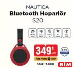 NAUTİCA S20 BLUETOOTH HOPARLÖR indirimli fiyat NAUTİCA S20 BLUETOOTH HOPARLÖR fiyat ve kampanya bilgisi